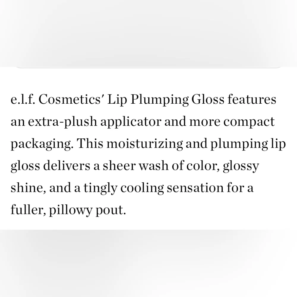 ELF Lip Plumping Gloss Shade: Chocolate Glaze 🤎✨ 🆕